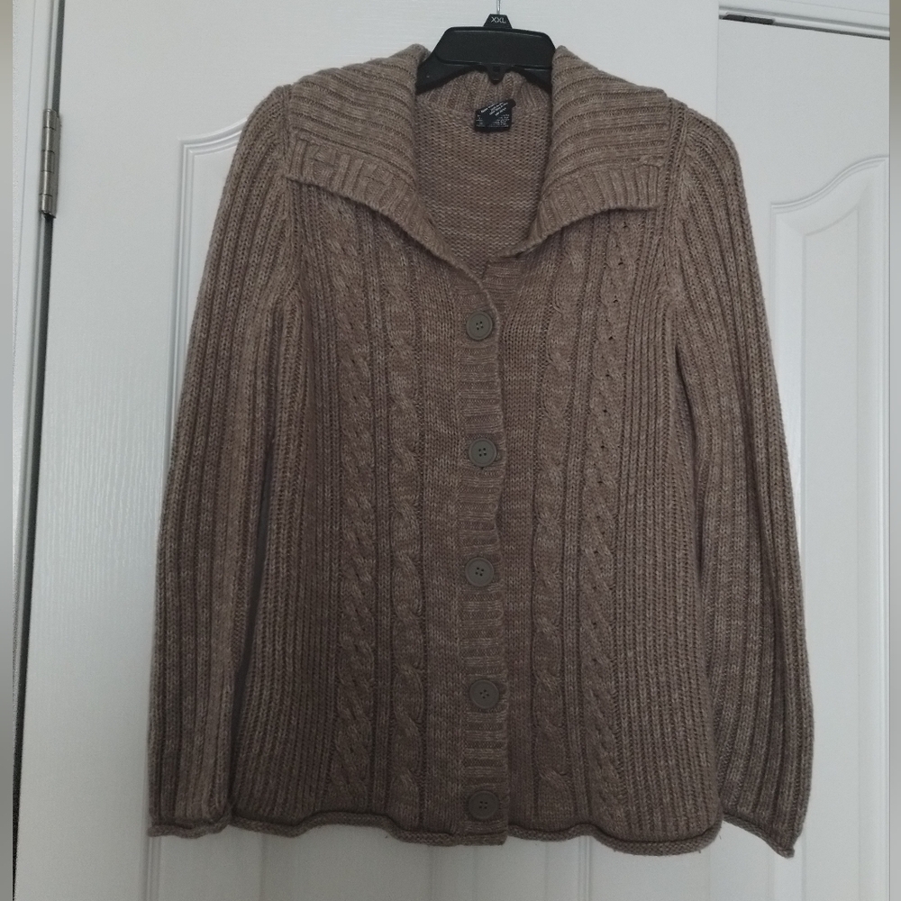 Faded Glory Light Brown Cardigan